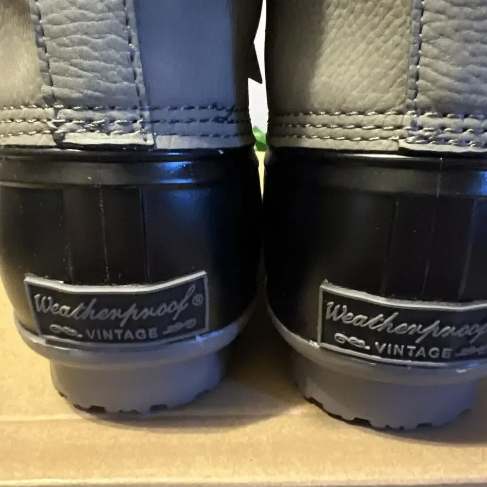 Weatherproof Vintage Men's Adam II Duck Boots Grey 8M New In Box
